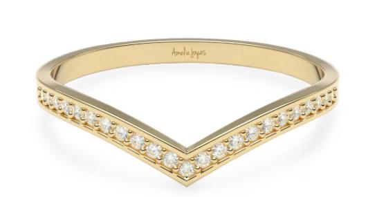  AMELIE JOYAS  Churumbela de oro 14 k zirconia