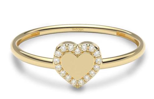  AMELIE JOYAS  Anillo de oro zirconia brillante