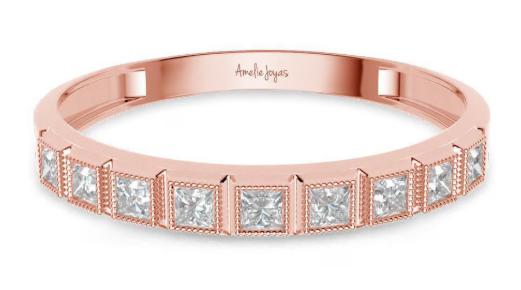  AMELIE JOYAS  Churumbela de oro 14 k zirconia