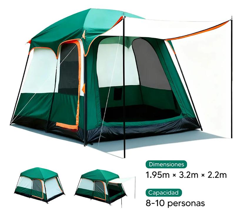  Tienda Casa De Campaña 4-6 Personas
