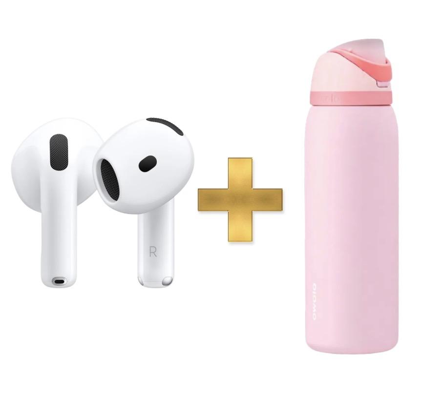 Apple AirPods 4 + Termo Owala 32 oz