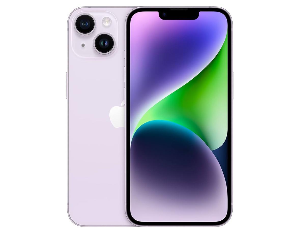 Apple iPhone 14, 128GB, Morado (Reacondicionado)