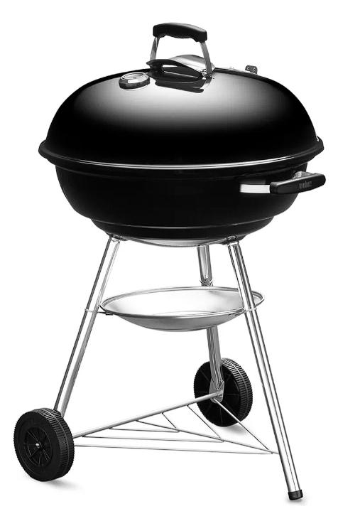 Asador De Carbón Weber Compact Kettle Con Termómetro 22'' 
