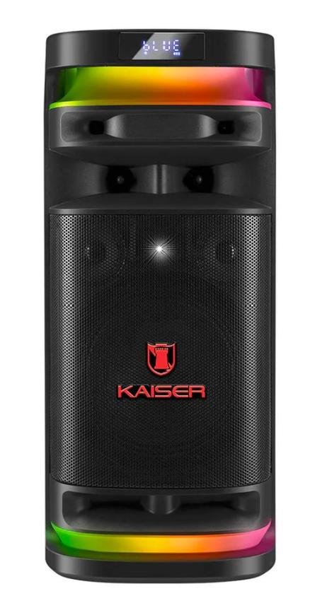 Bafle Kaiser KSB-4008 8" Concexiones para Microfono y Guitarra Microfono BT Negra + Microfono