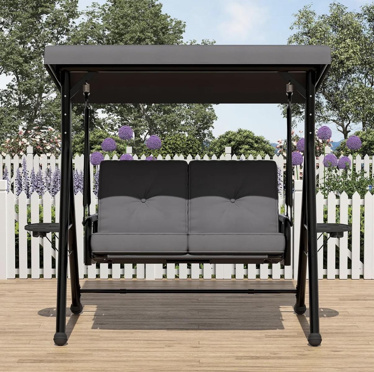 Banca columpio 2 personas cojín extraíble   