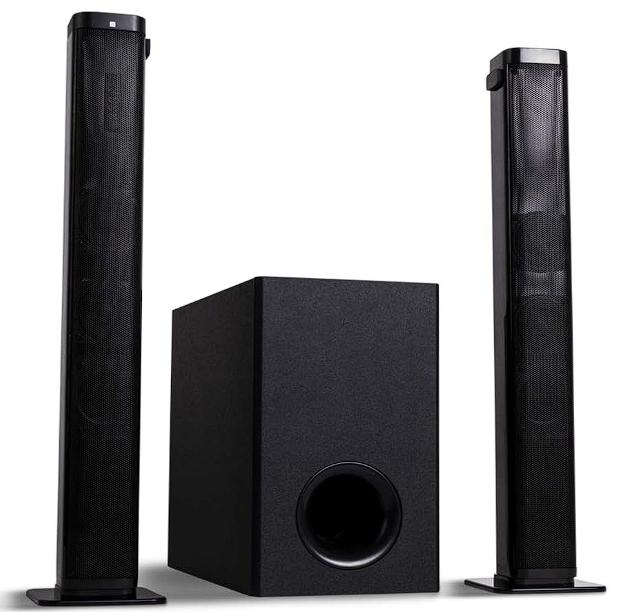 Barra de Sonido BILLBOARD Carbono Sound Bar Billboard color Negro con Subwoofer 2 en 1