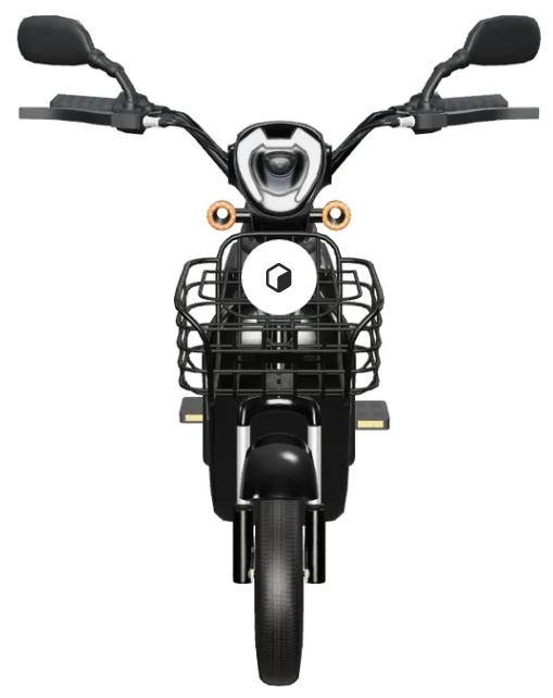 Bicicleta Eléctrica Negra Kiwo GY801