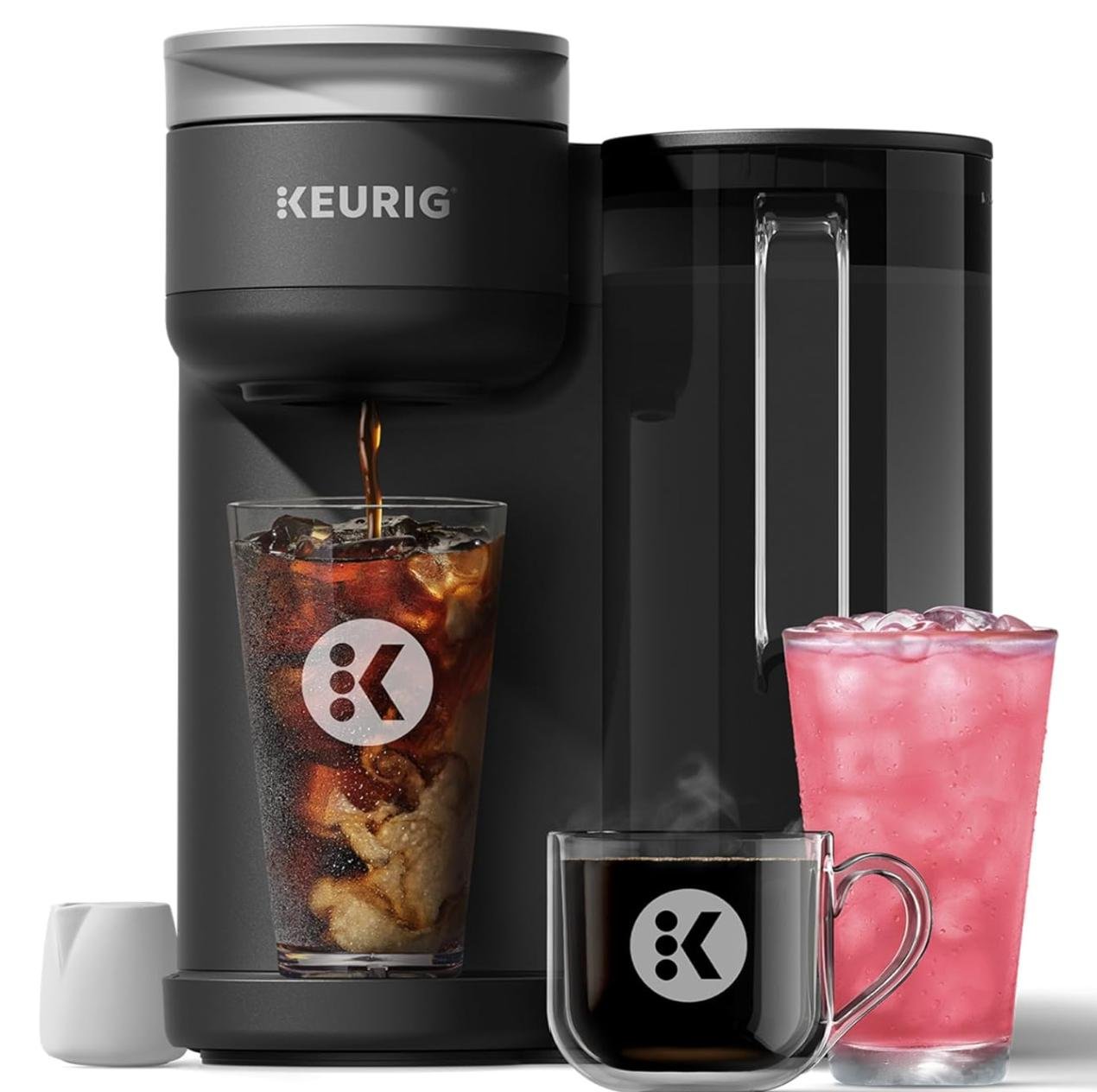 Cafetera K-Cup helada o caliente con tecnología MultiStream y QuickChill, depósito extraíble de 70 o