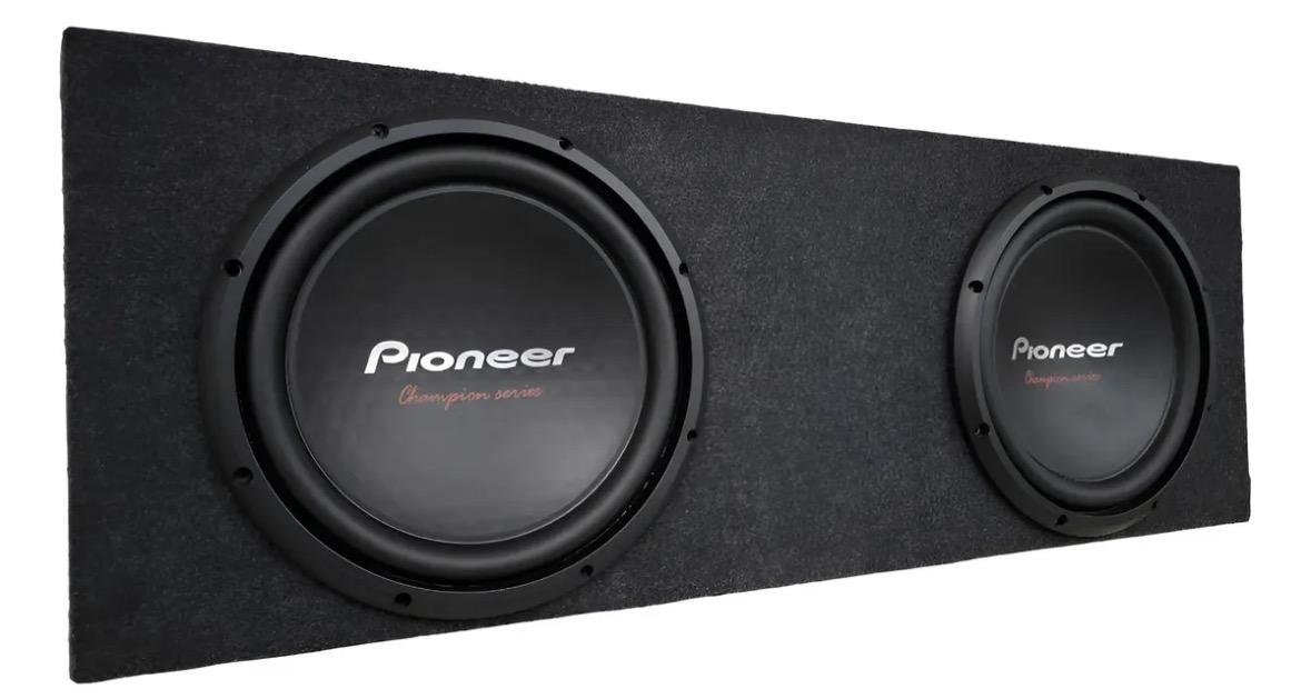 Cajón sellado Doble para camioneta con rebote para Subwoofer 