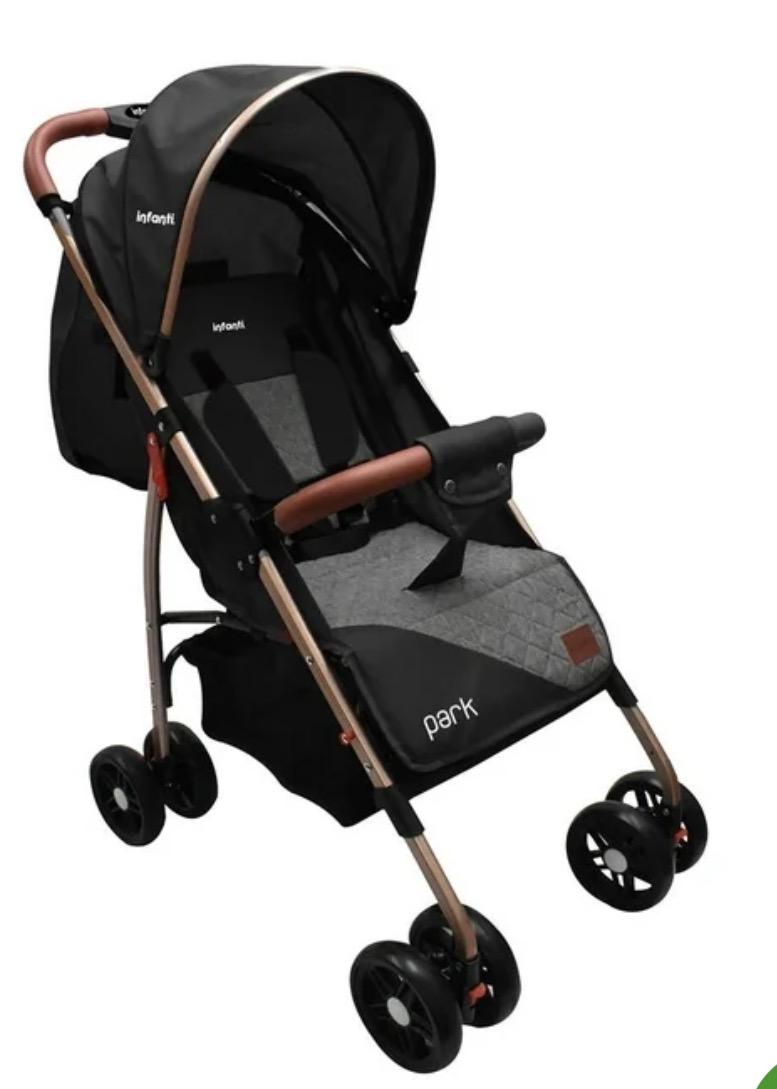 Carriola Infanti Ligera y Plegable Negra