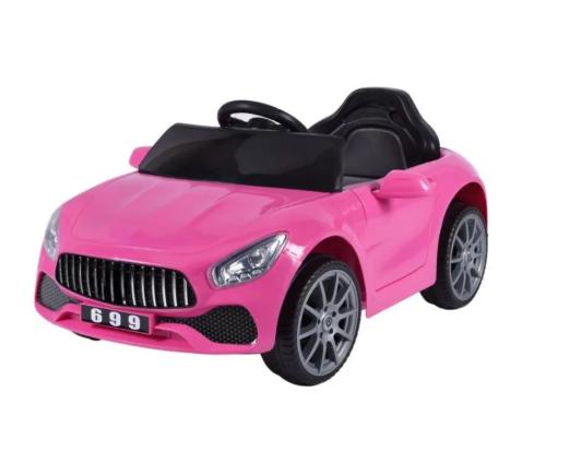 Carro Montable Eléctrico Aeiou B004 Llantas Eva Rosa