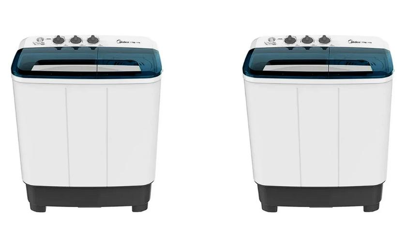Combo 2 lavadoras Midea Dos tinas semiautomatica 11kg