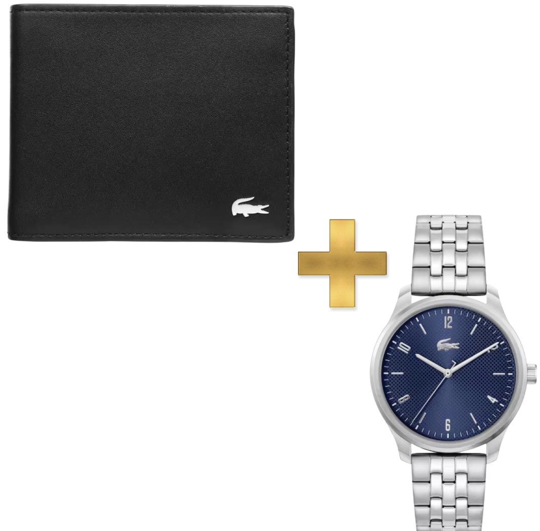COMBO Cartera Lacoste + Reloj Lacoste