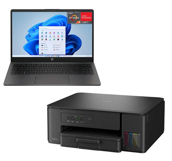 Combo Laptop HP 245 G10 AMD Ryzen 3 8GB RAM 256GB + Multifuncional Brother Dcp-t230 Serie Inkbenefit