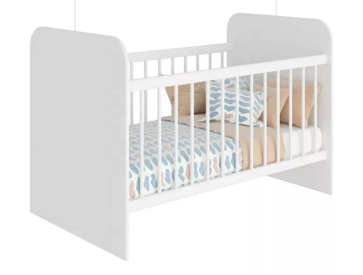 Cuna Clásica Skal Living con Diseño Renovado Mod Bb03 Color blanco