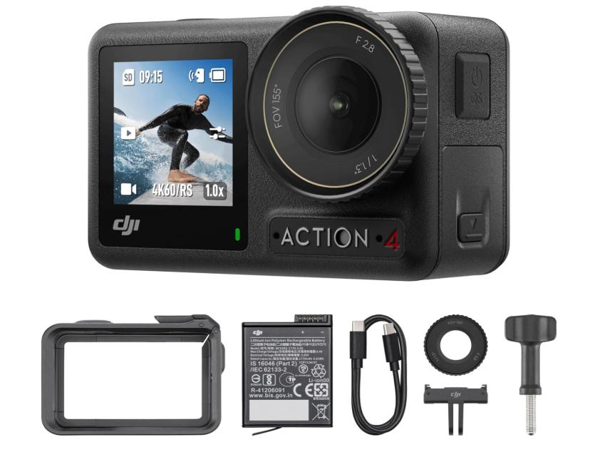 dji Pack Esencial Osmo Action 4 - Cámara de acción Sumergible 4K/120 fps