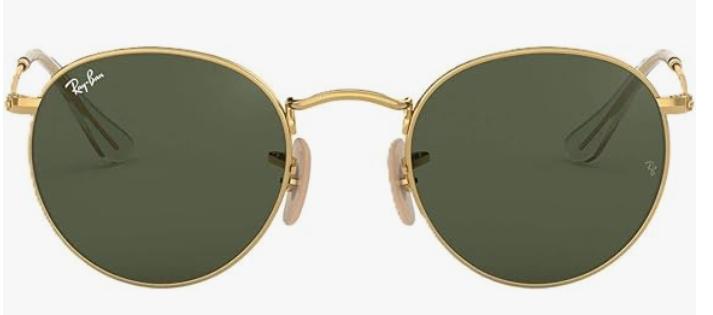 Gafas de sol Ray-Ban RB3447N con lentes redondas y planas de metal