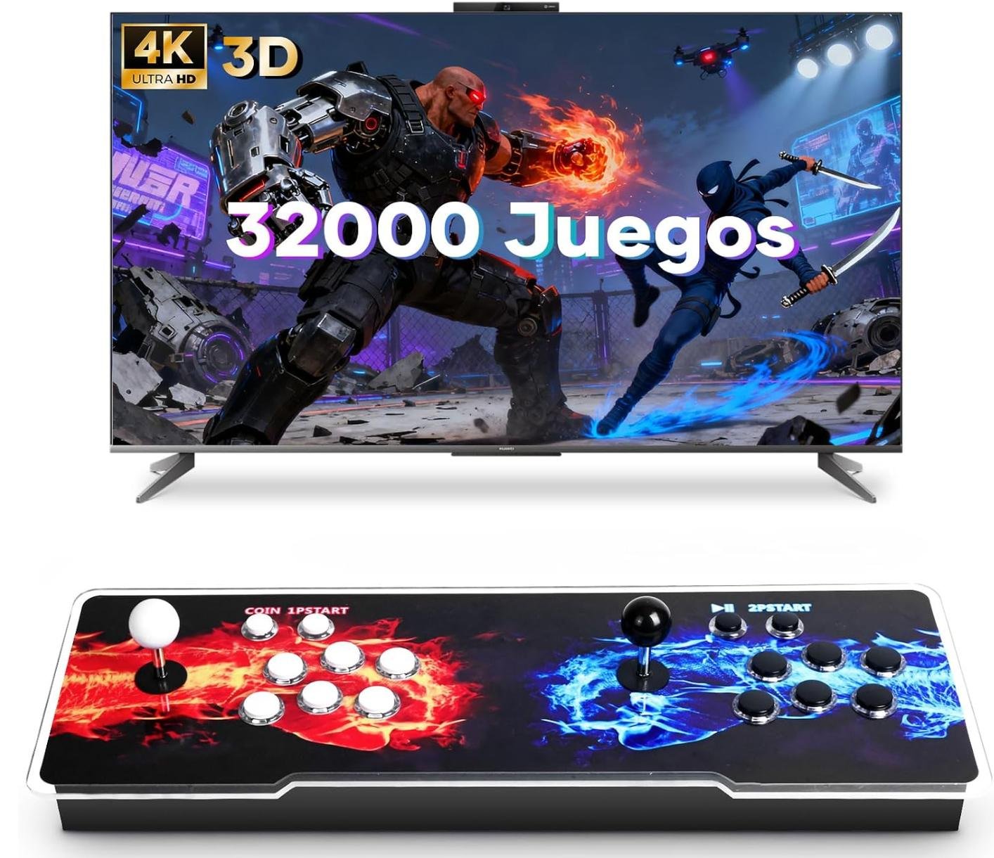 HEEDU Tablero Arcade 3D, Consolas de Juegos Retro