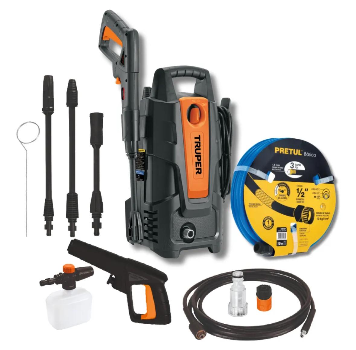 Hidrolavadora Turbo Profunda 2hp + Manguera  10m