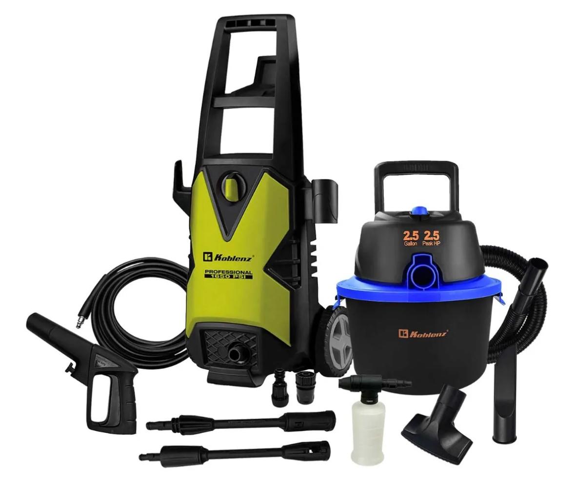 Hidrolavadora Koblenz Hl-270 V + Aspiradora Seco-mojado Color Verde/negro