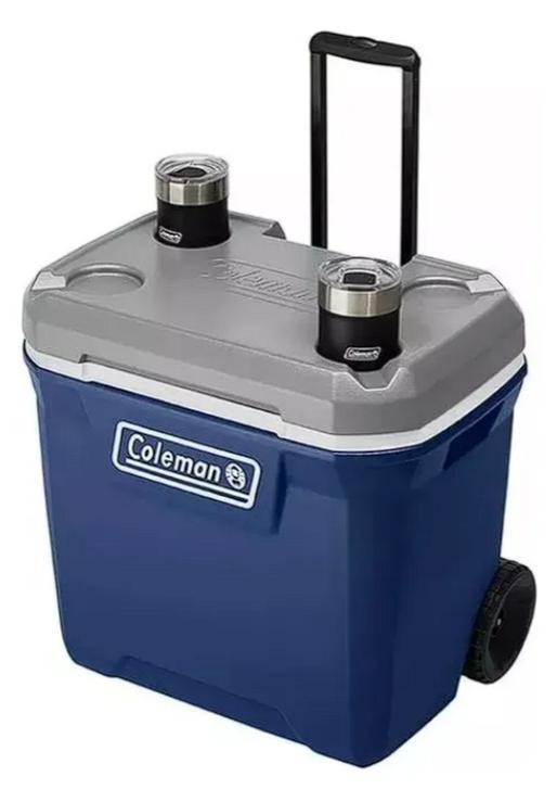 Hielera Cooler 65 Qt Coleman Portátil Con Ruedas 61 Litros