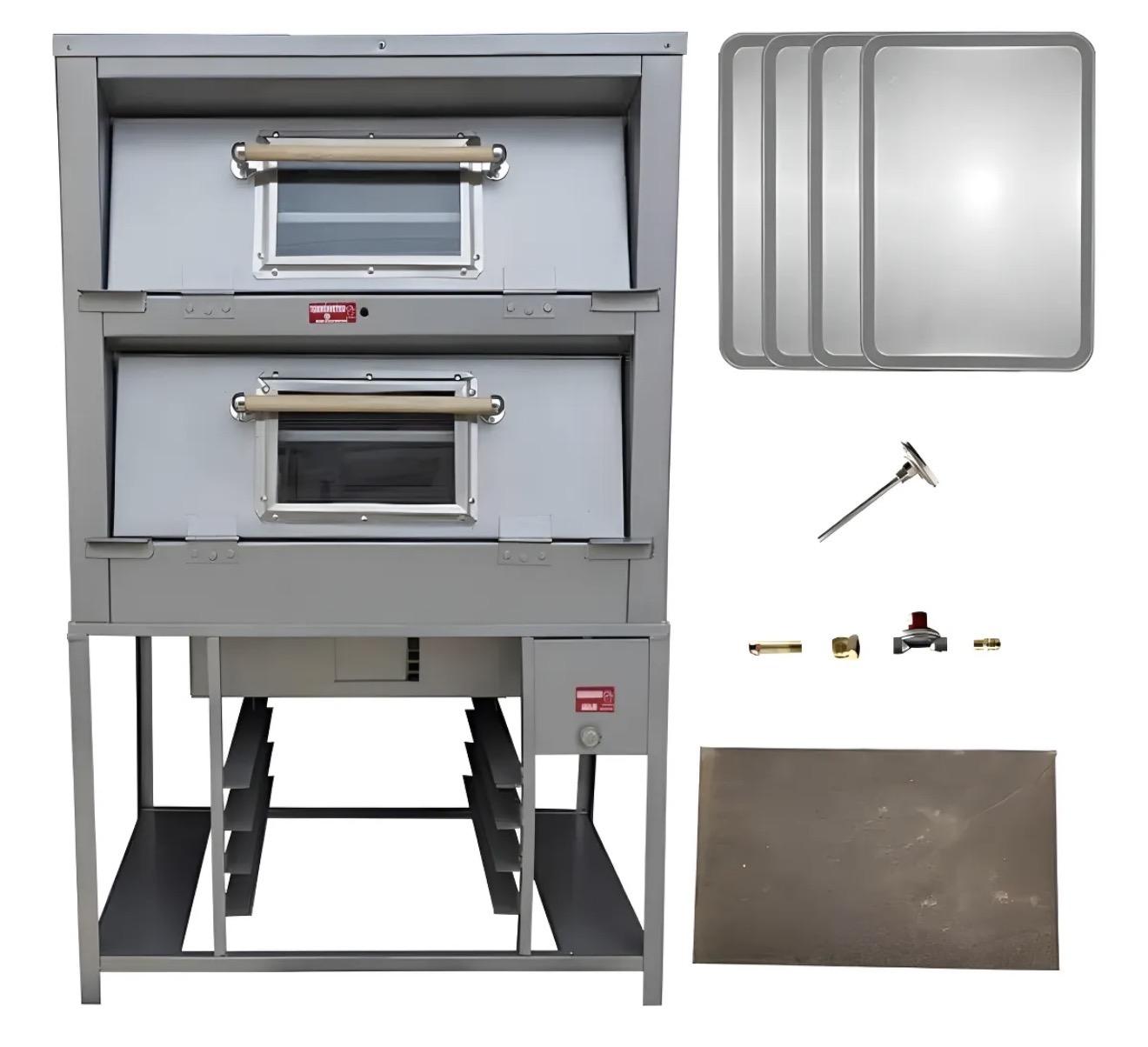 Horno Para 4 Charolas De Pan Con Mirilla Y Luz