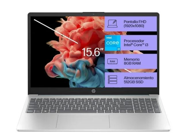 HP Laptop 15-fd0026la Intel Core i3 8GB RAM 512GB SSD 15.6