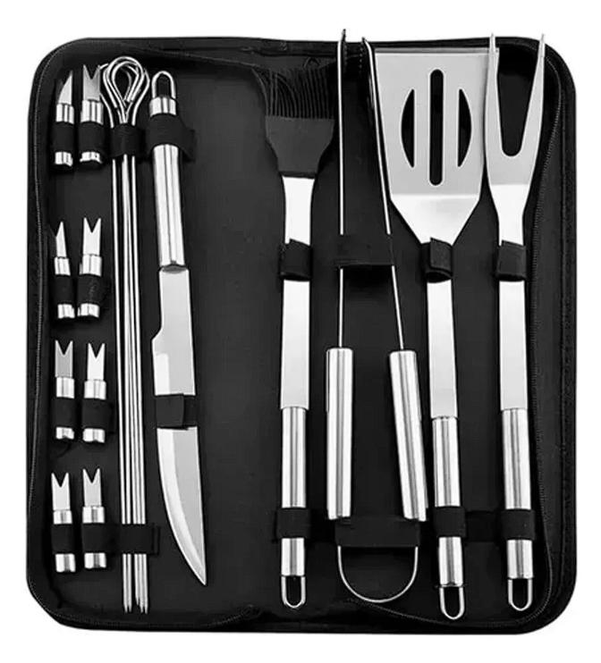 Juego De Utensilios De Acero Inoxidable Para La Parrilla