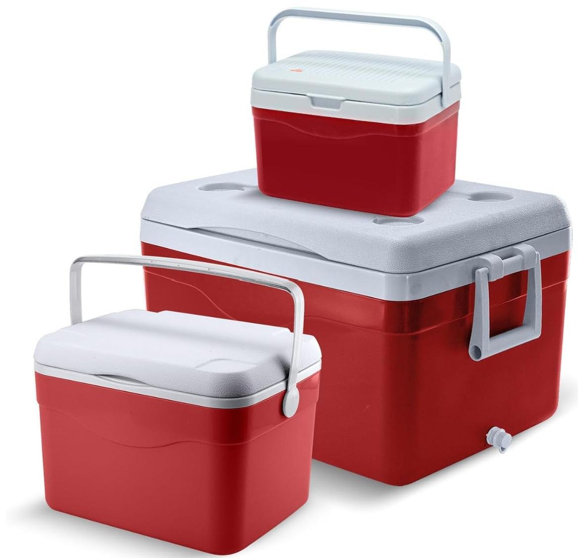 Juego de 3 Hieleras | 53 QT (50 litros) | 17 QT (16 litros) | 5 QT (5 litros) | Cooler