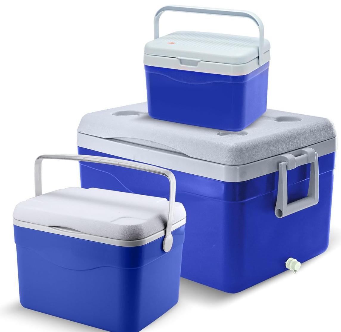 Juego de 3 Hieleras | 53 QT (50 litros) | 17 QT (16 litros) | 5 QT (5 litros) | Cooler 