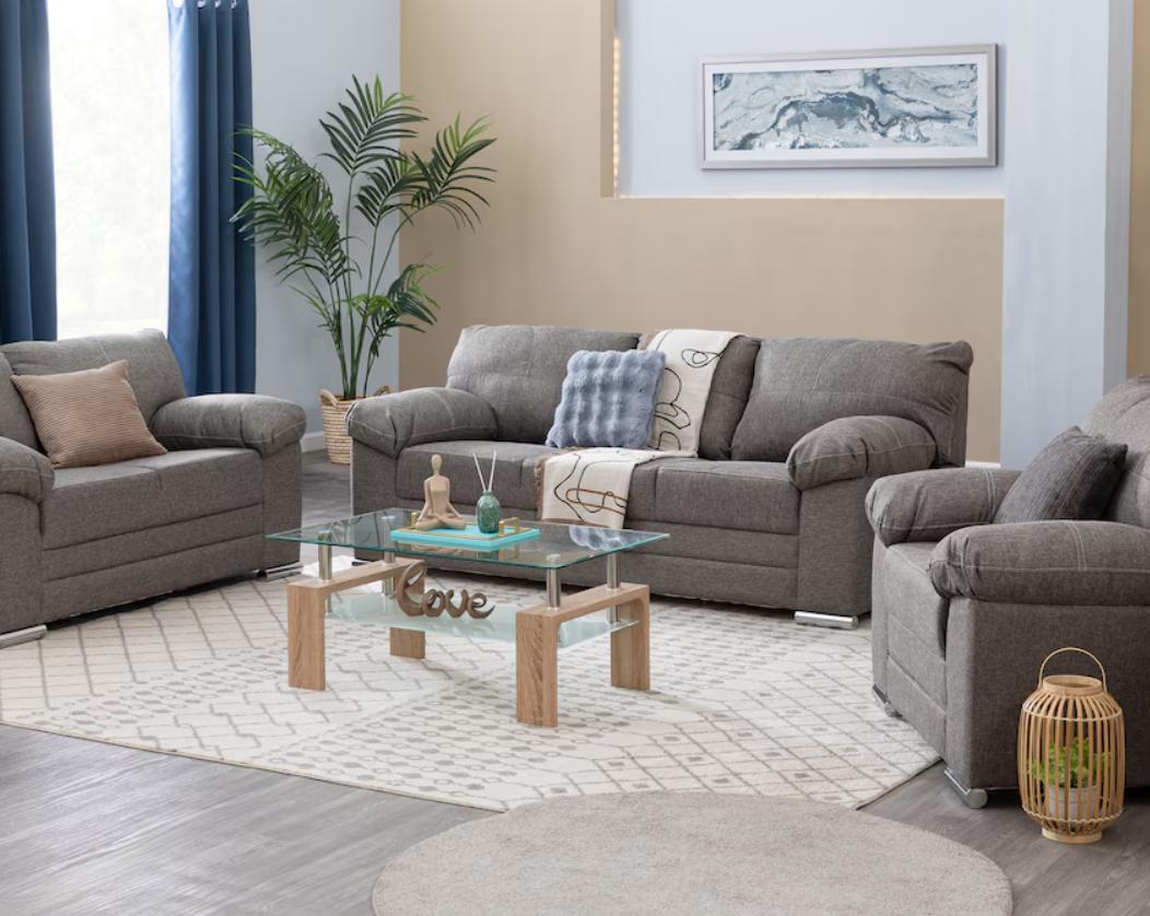 JUEGO DE SALA, Sillón Bolonia Contemporáneo, Loveseat Bolonia Contemporáneo, Sofá Bolonia Contemporá