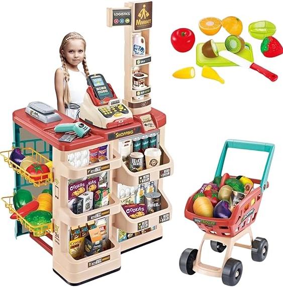 Juguetes Mini Supermercado,Juego de 48 piezas
