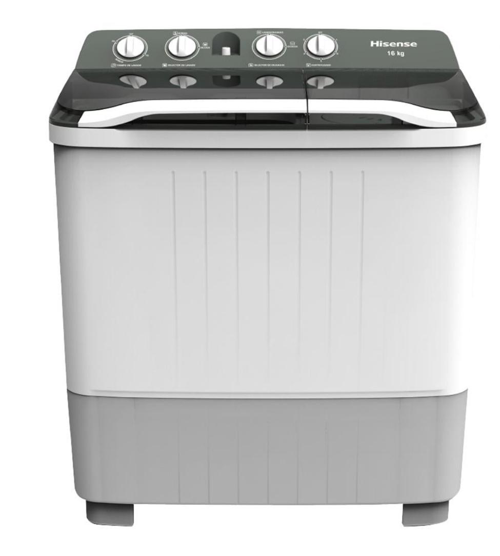 Lavadora Hisense 2 Tinas 16 Kg Blanca