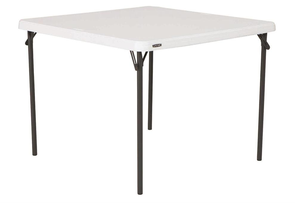 LIFETIME - Mesa Plegable Cuadrada de Grado Comercial