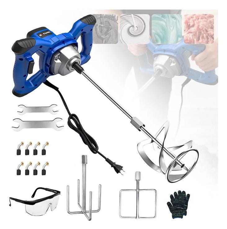 Mezcladora Electrica De Cemento/pintura 6 Velocidade 2300w Portátil De Mano De Mezclador De Pinturas