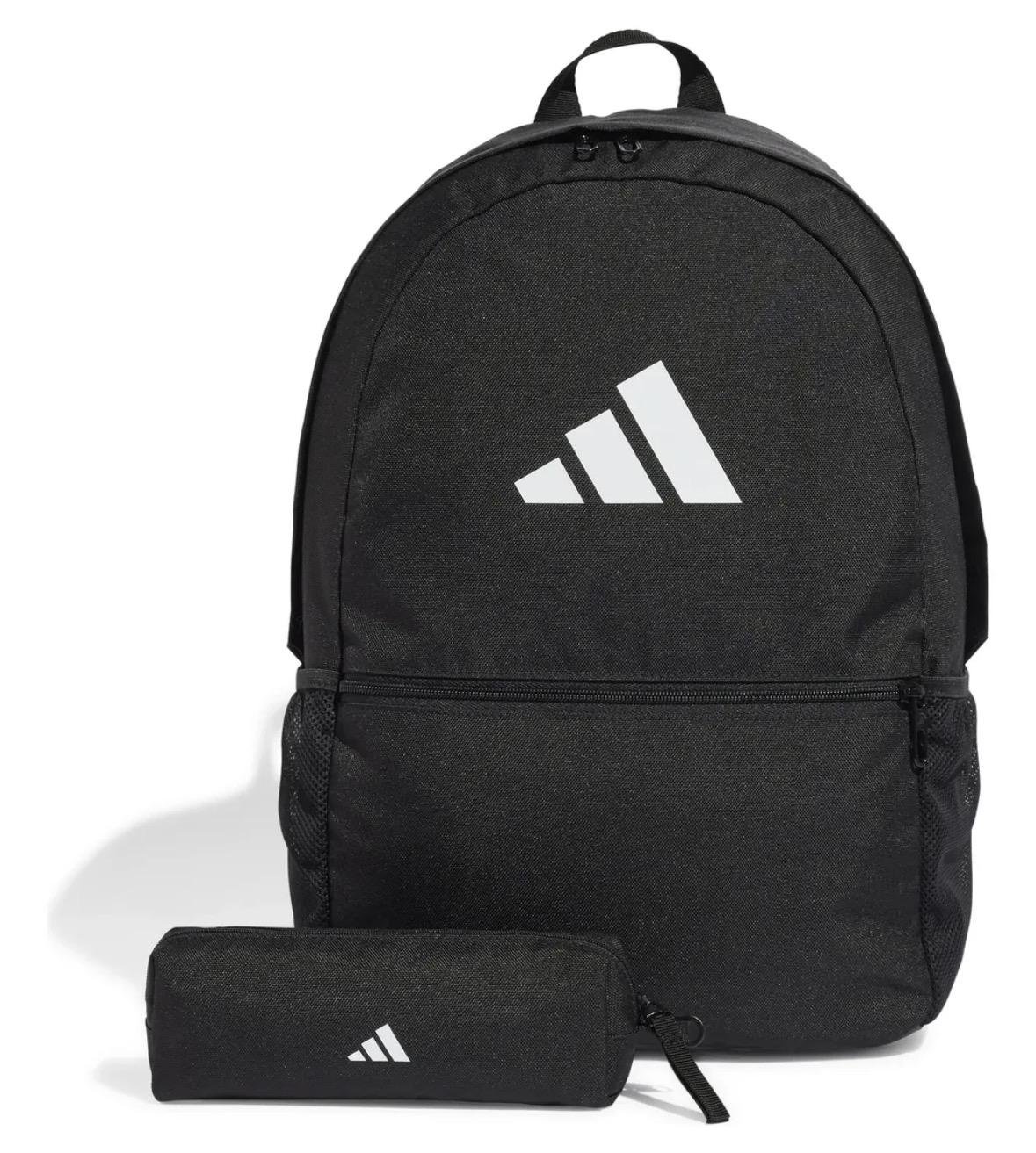 Mochila Adidas Negra Con Lapicera Amplia Unisex 23l
