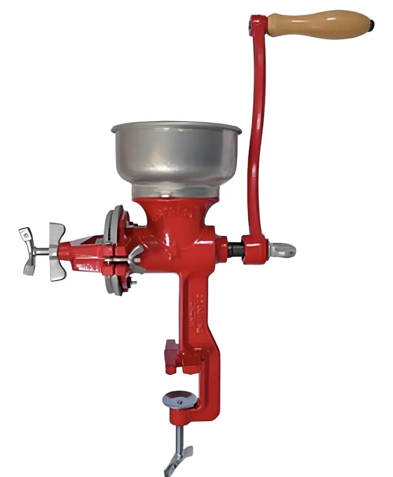Molino Manual resistente para Granos Estrella Rojo Color Rojo