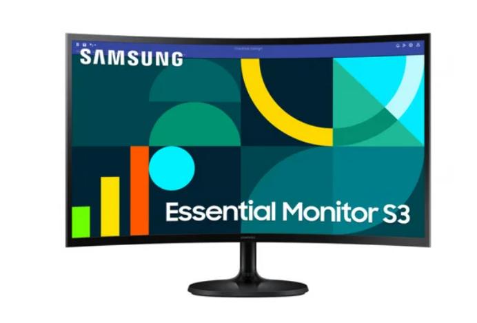 Monitor Curvo 27" SAMSUNG Essential S3 4ms 100Hz VA Full HD HDMI D-Sub negro