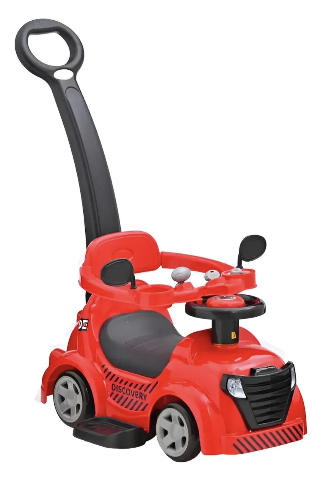 Montable Para Bebe Discovery Prinsel Con Barra Empuje Rojo