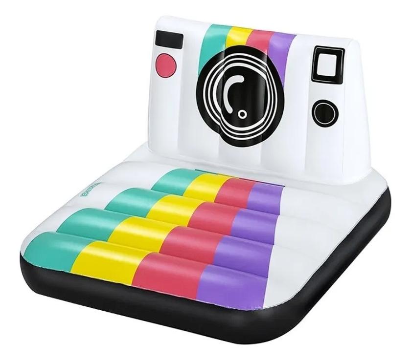 Montable Salvavidas Inflable Cámara Polaroid Vintage Bestway