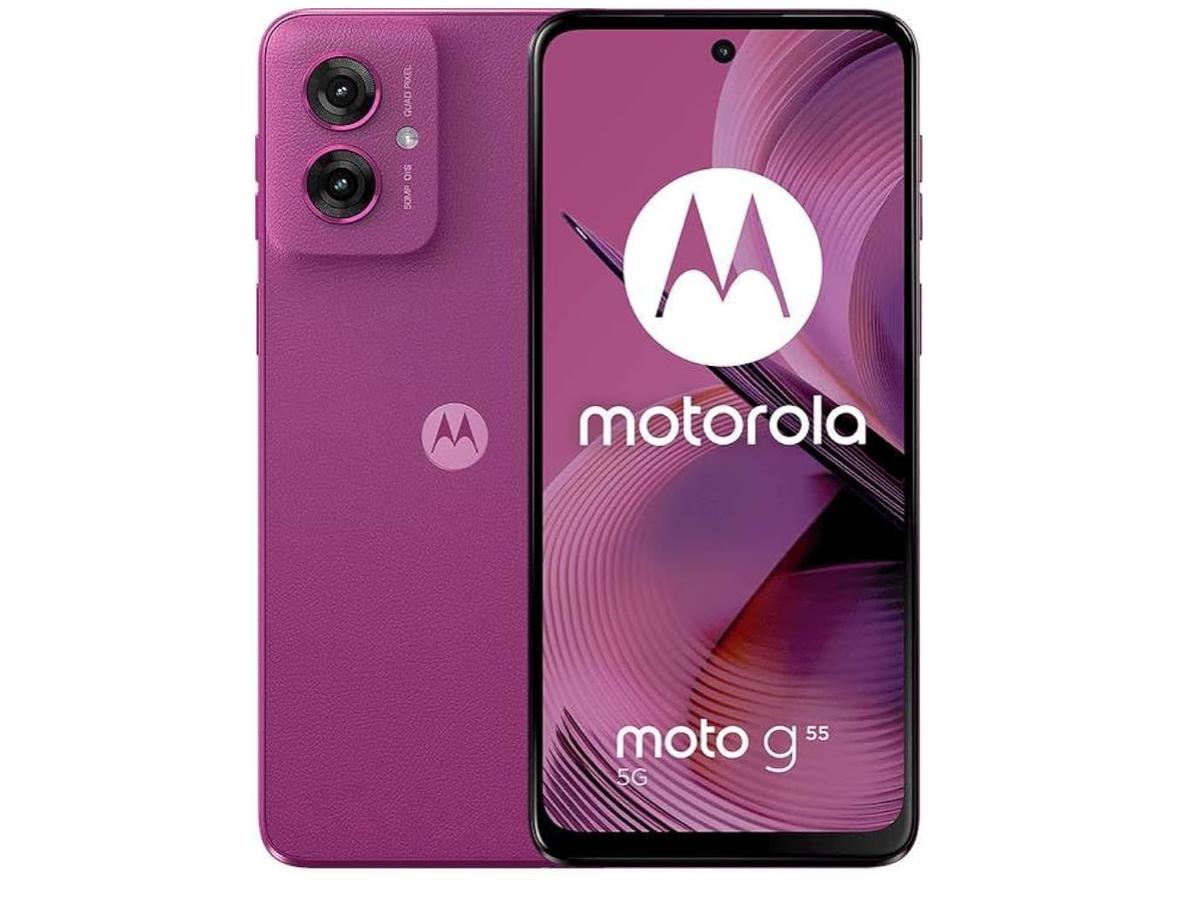Motorola G55 Rosa (8GB RAM/256GB), 50MP, Celular Desbloqueado