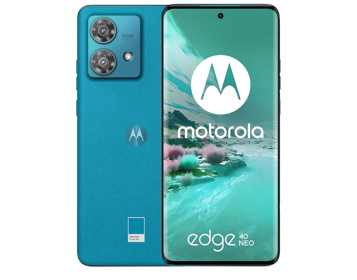 Motorola Edge 40 Neo Azul (8GB RAM/256GB), 50MP, Celular Desbloqueado