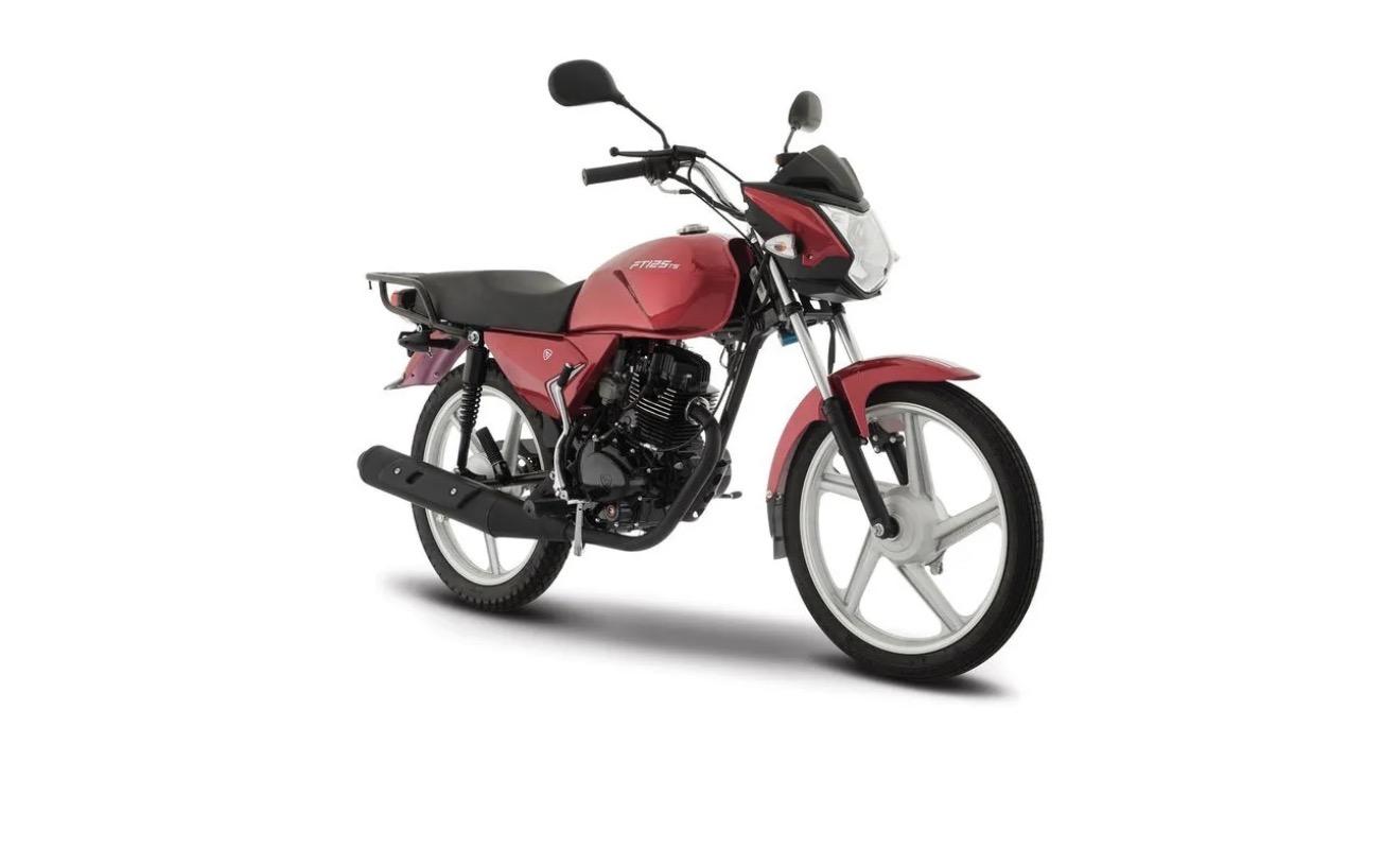 Motocicleta de Trabajo Italika FT125 TS Roja con Negro