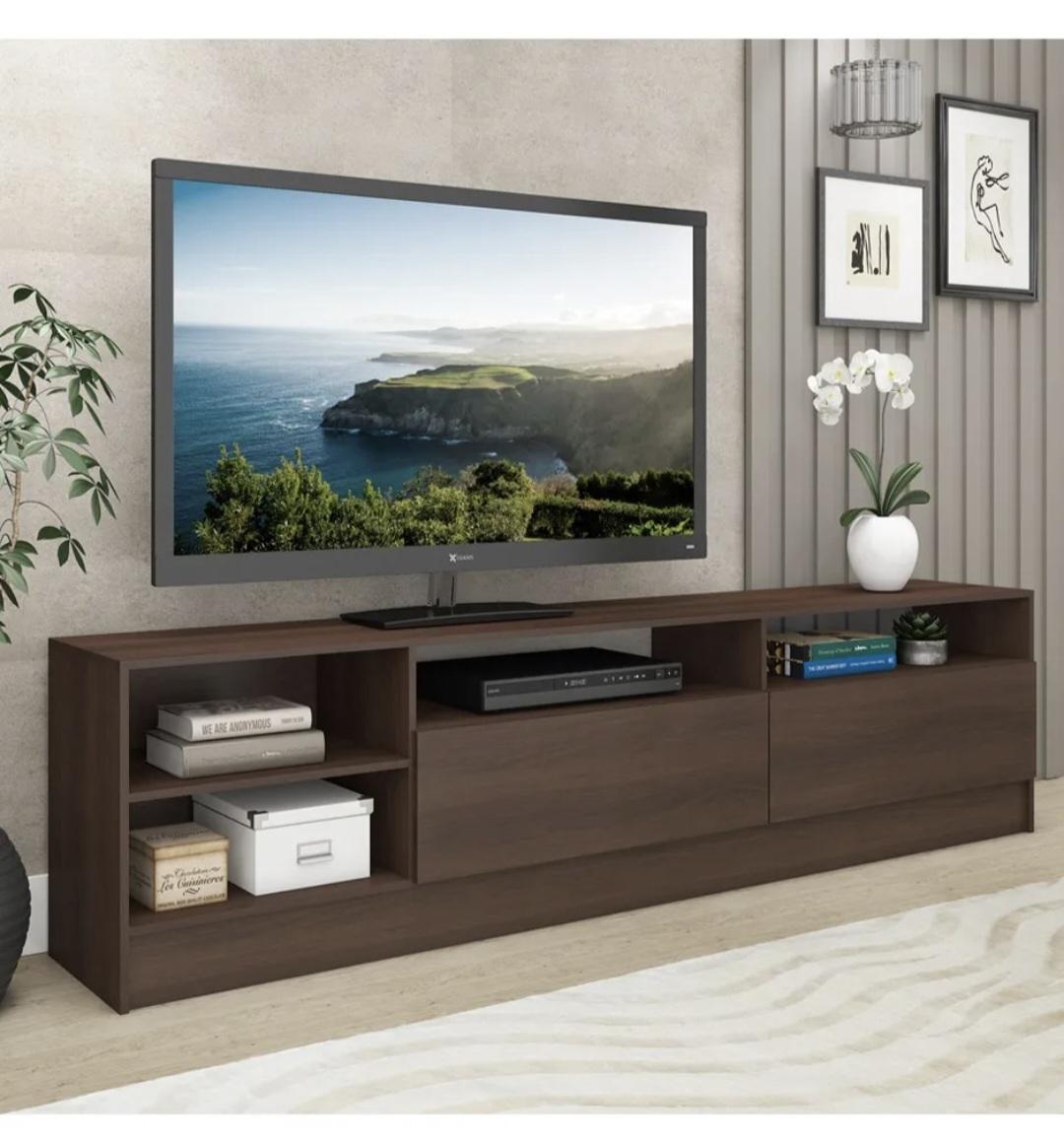 Mueble Para Tv De 70 Pulgadas Mod Moyan Rustico C/2 Puertas