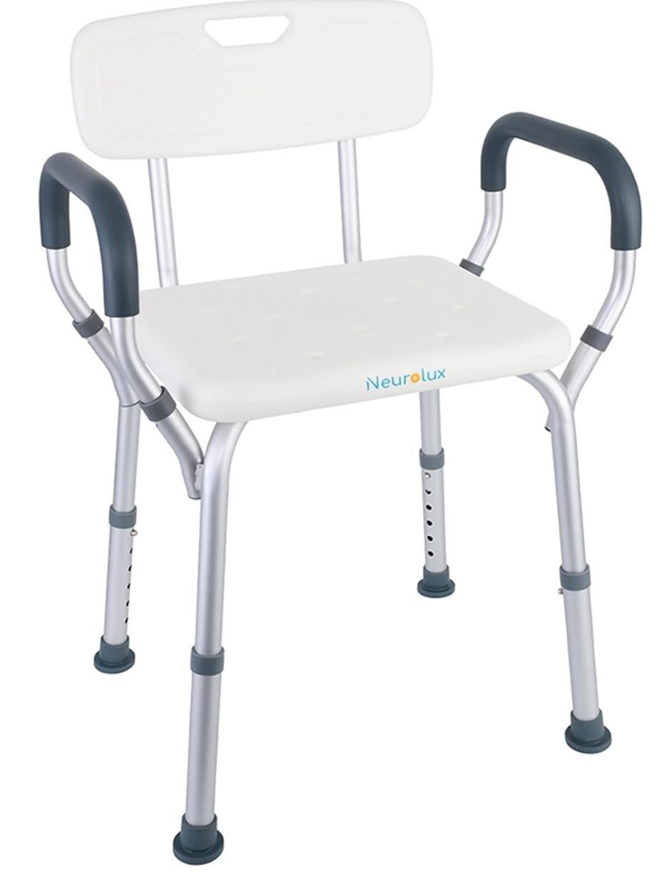 Neurolux Silla para Ducha para Adulto Mayor, Banco para Baño y Regadera