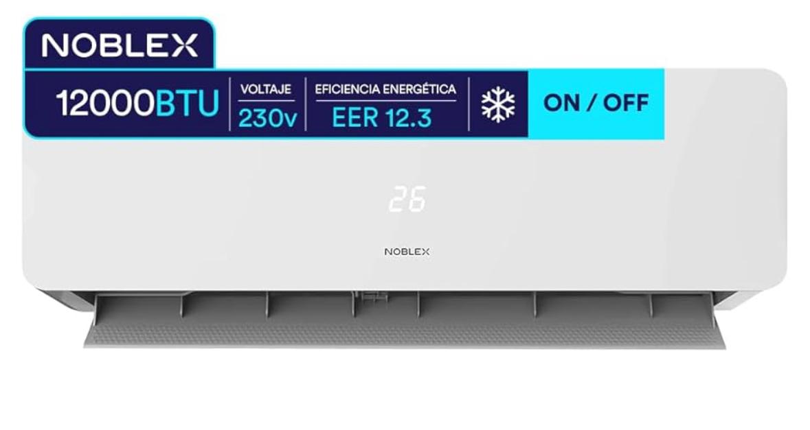 NOBLEX Aire Acondicionado Minisplit On Off Frío 12000 BTU 230V 1 tonelada