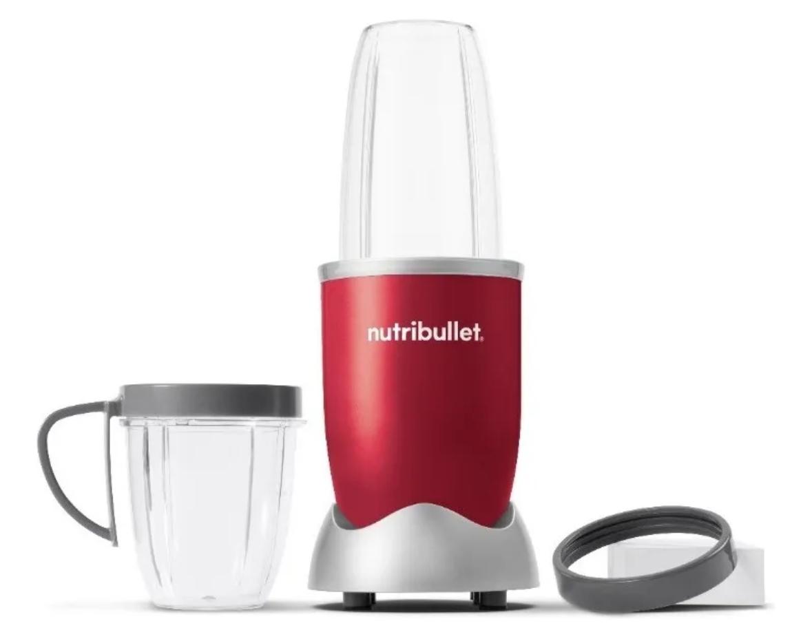 Nutribullet 600w Procesador De Alimentos Rojo 6 Pcs