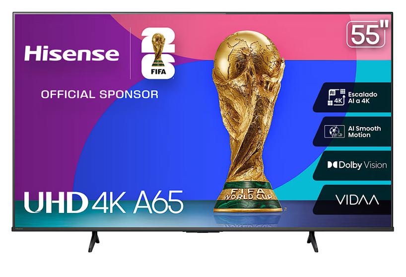 Pantalla Smart TV Hisense UHD 55 Pulgadas 4K 55A65NV