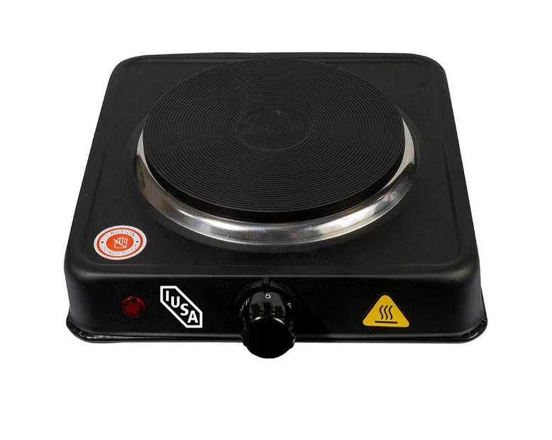 Parrilla eléctrica Iusa 1 quemador disco color negro 