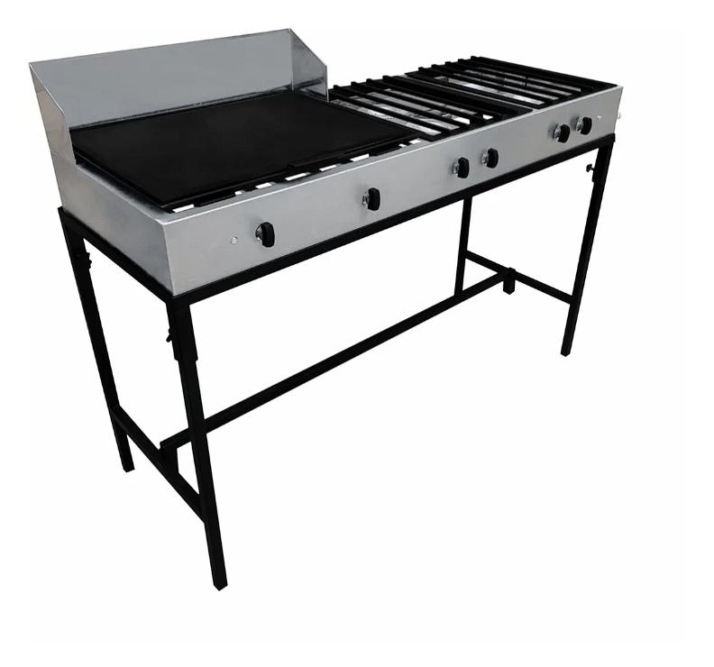 Plancha De 4 Quemadores Acero Inoxidable
